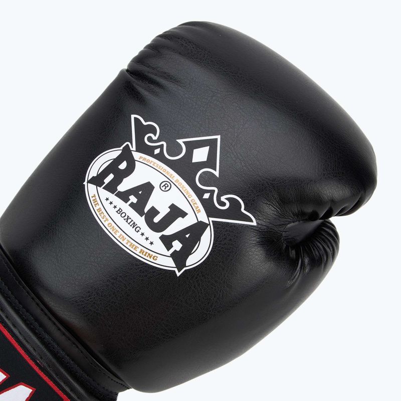 RAJA BOXING Guantoni da boxe singoli in pelle nera 5