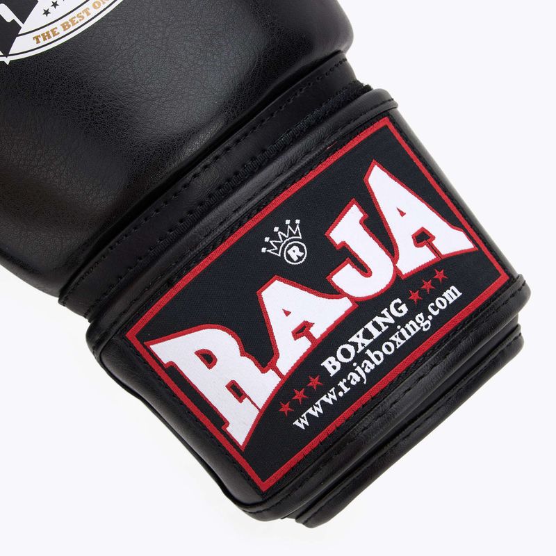 RAJA BOXING Guantoni da boxe singoli in pelle nera 6