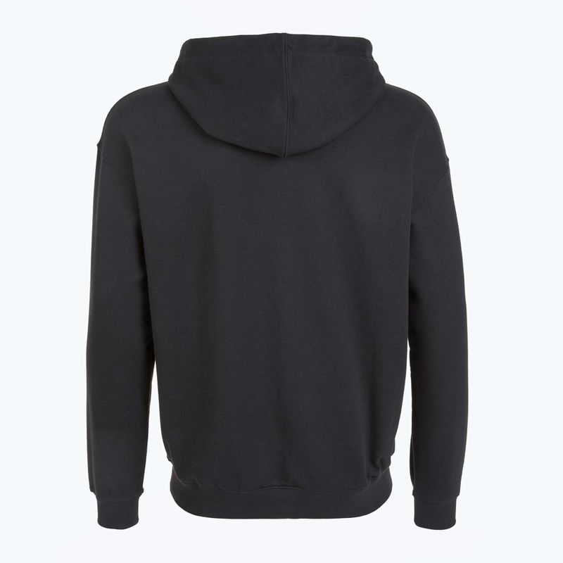 PROSTO Uomo Felpa con cappuccio Logo Zip nero 2