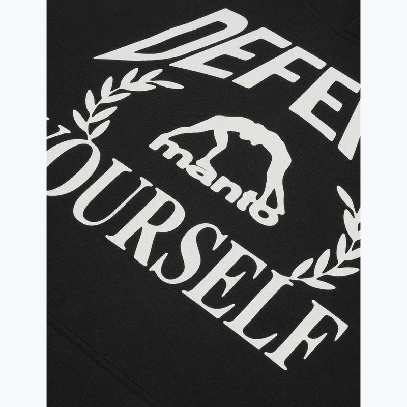 Felpa da uomo MANTO Defend Hoody nero 3