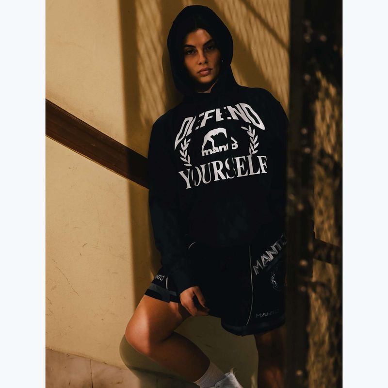 Felpa da uomo MANTO Defend Hoody nero 4