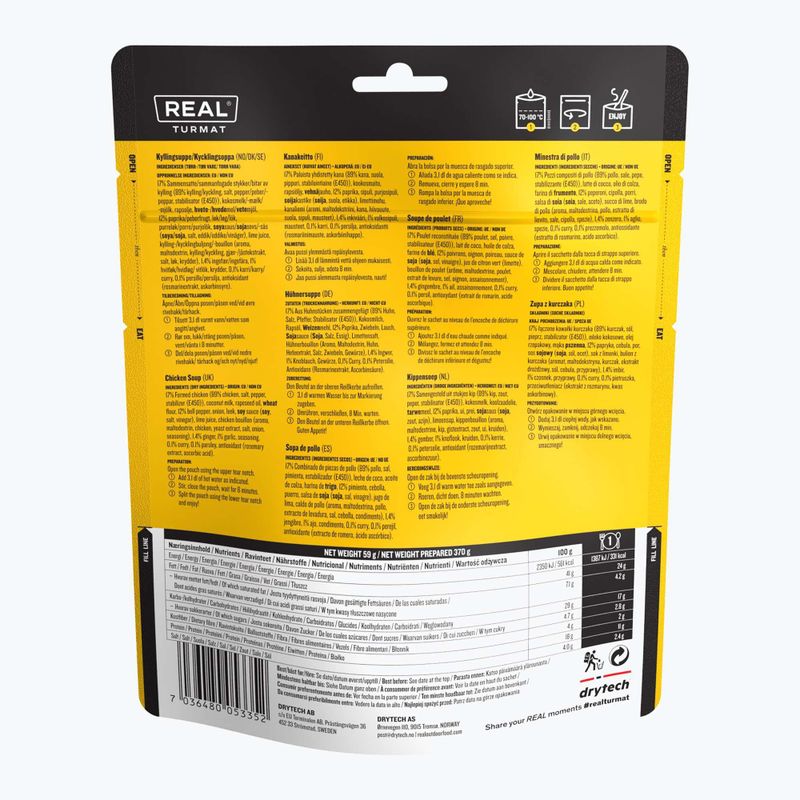 Cibo liofilizzato Real Turmat Chicken Soup 59 g 2