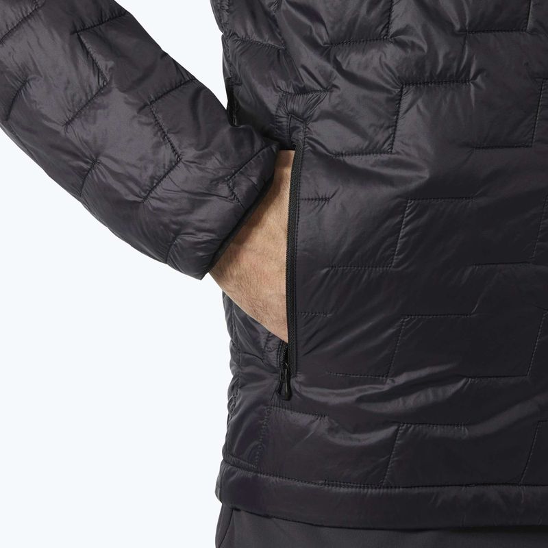 Giacca ibrida Helly Hansen Lifaloft Insulator da uomo con cappuccio nero opaco 4
