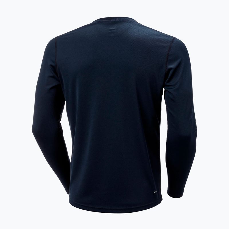 Maglia trekking uomo a maniche lunghe Helly Hansen HH Tech Crew navy 4