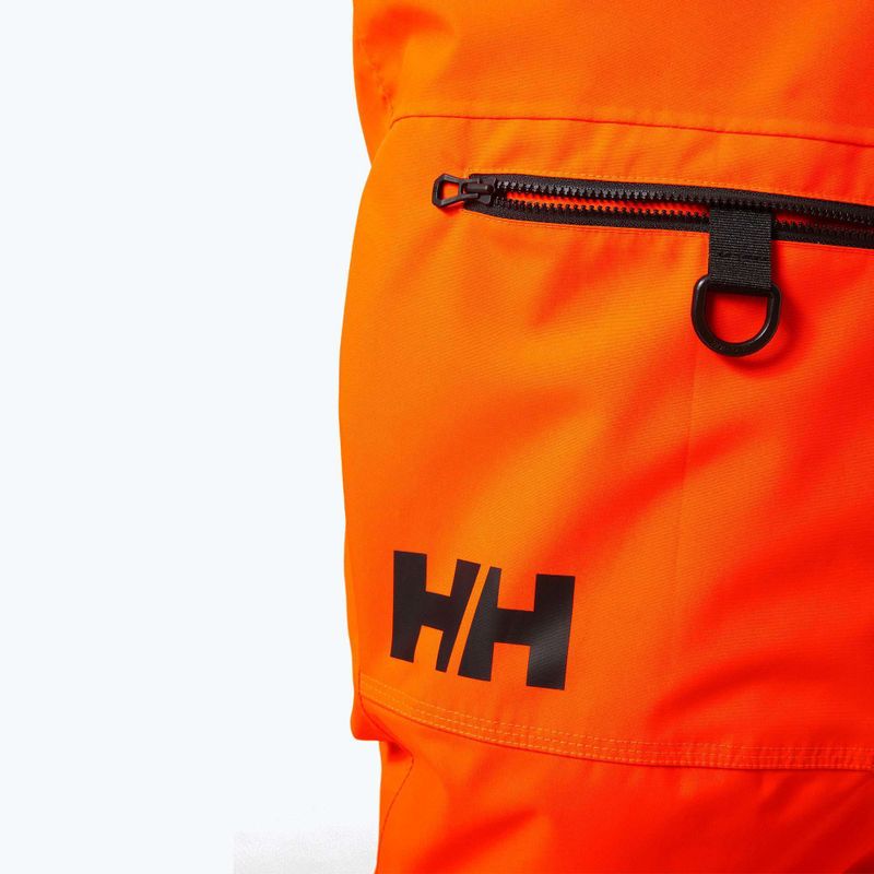Pantaloni da sci Helly Hansen Sogn Cargo da uomo, arancione neon 3