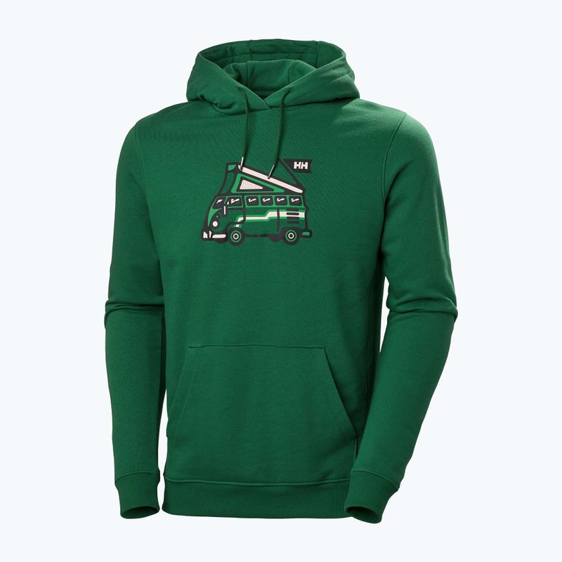 Felpa con cappuccio Helly Hansen F2F Uomo in cotone organico malachite 4
