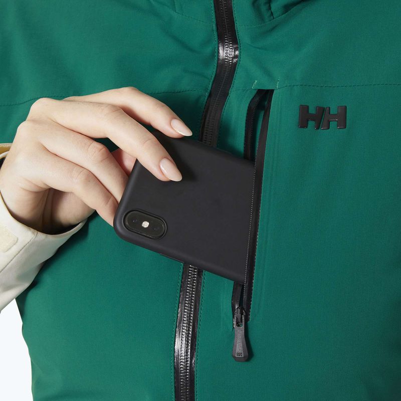 Giacca da sci donna Helly Hansen Alphelia smeraldo neve 3