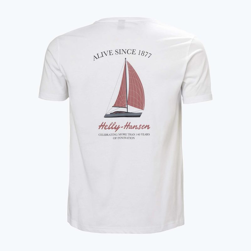 Maglietta Helly Hansen Shoreline 3.0 da uomo, bianco 2