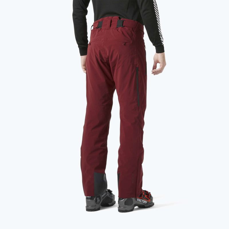Pantaloni da sci da uomo Helly Hansen Alpha Lifaloft mars red 2