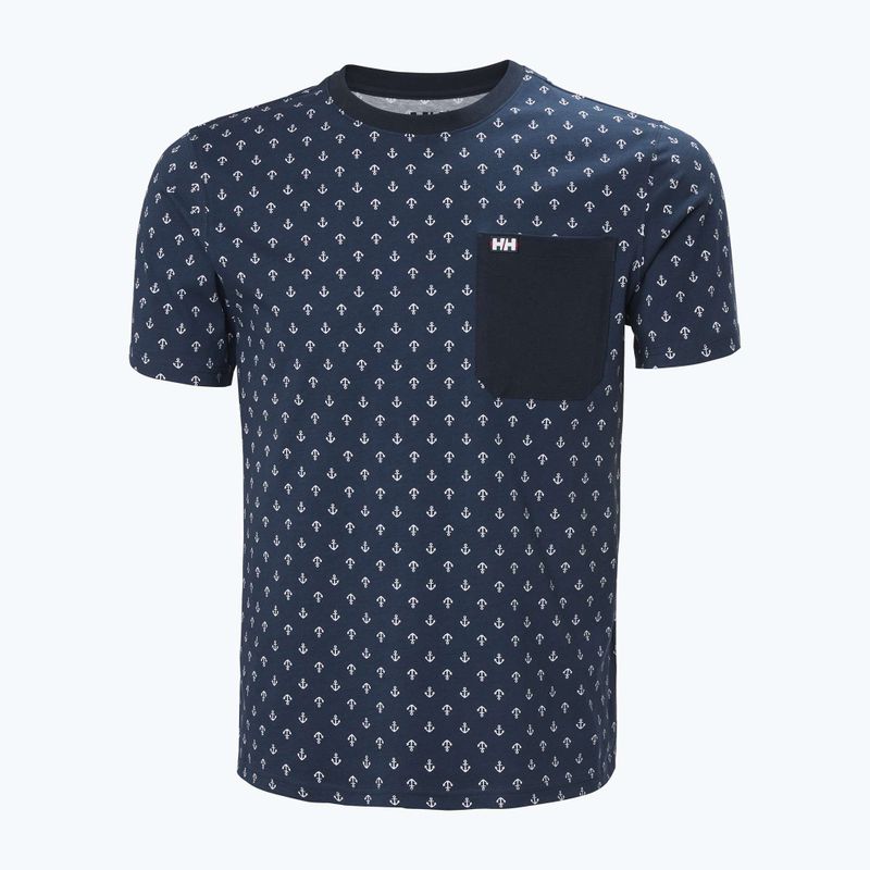 Maglietta da uomo Helly Hansen Hudson navy aop 4