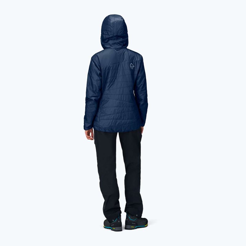 Giacca imbottita da donna NORRONA Faketind Thermo40 Zip Hoodie indigo night 3