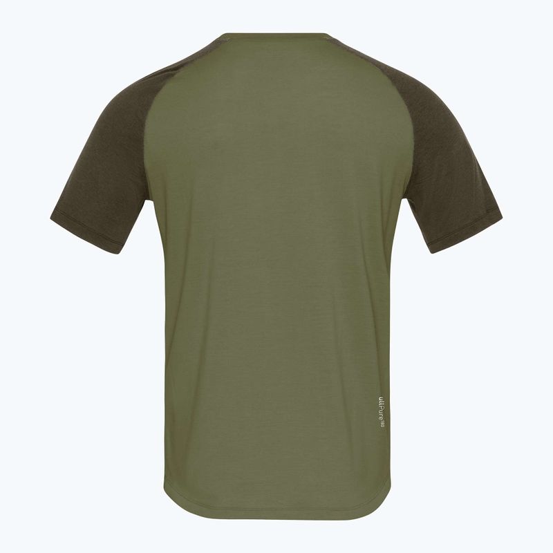 Maglietta da trekking da uomo NORRONA Femund PureUll loden green 6
