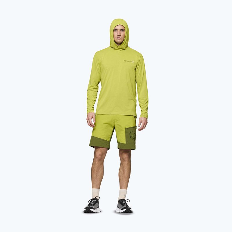 Felpa trekking da uomo NORRONA Femund Tech Hood golden lime 2