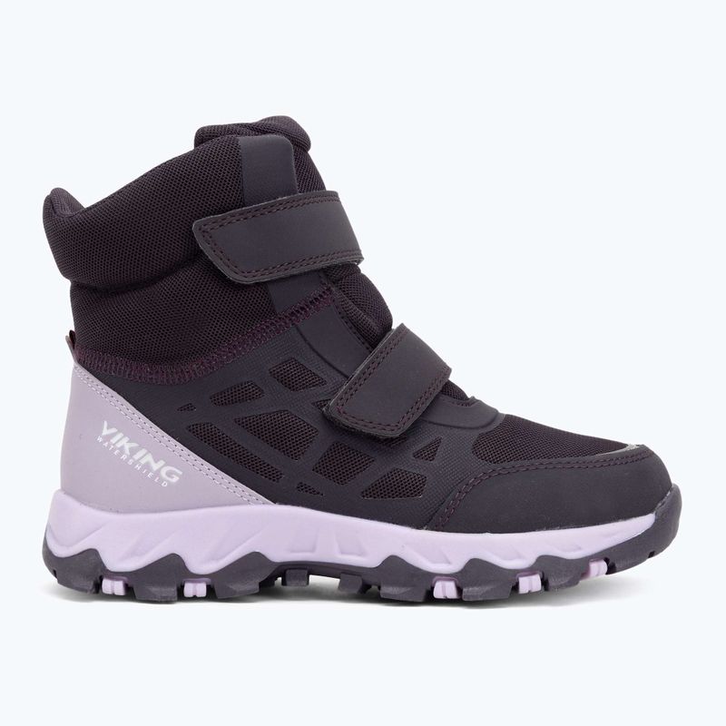 Stivali da bambino Viking Footwear Track Warm Waterproof 2V melanzana 2