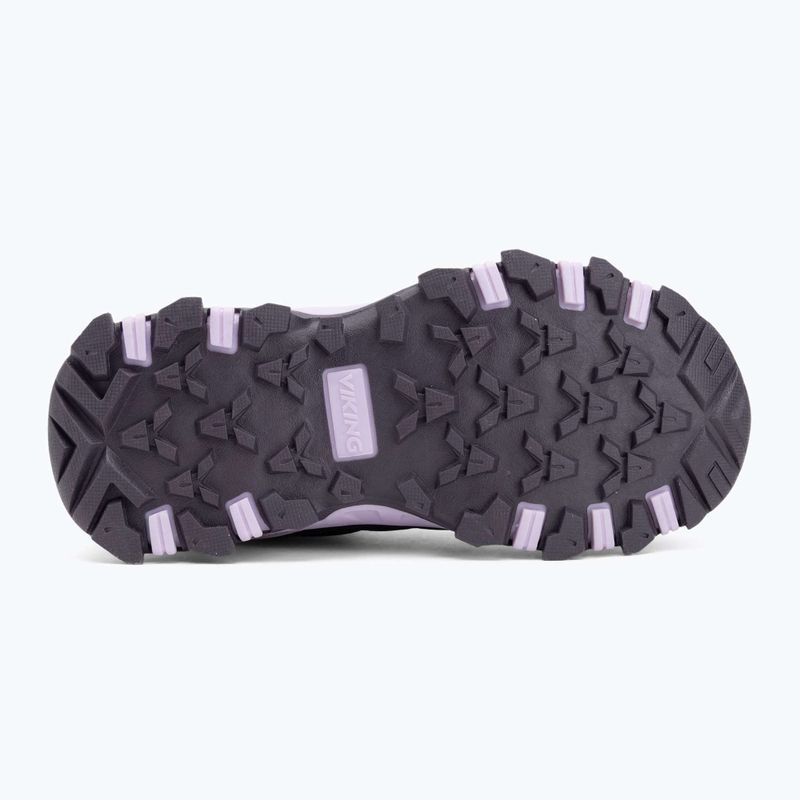 Stivali da bambino Viking Footwear Track Warm Waterproof 2V melanzana 4