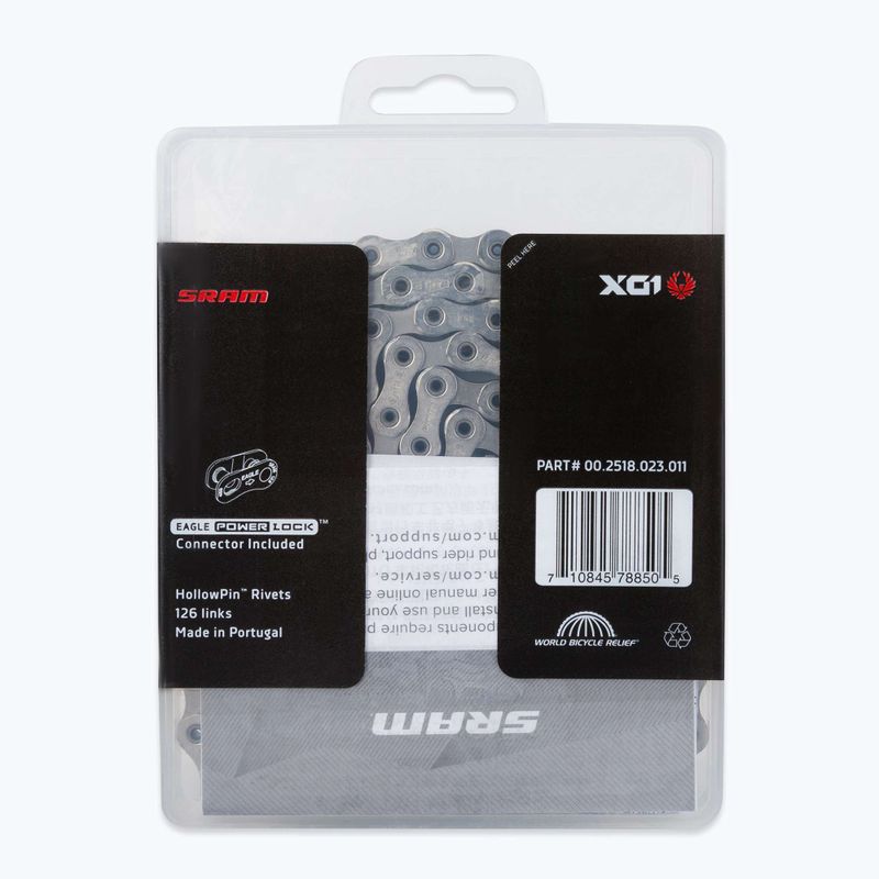 Catena bici SRAM CN PCX01 EAGLE 126LI W/ PWR.LCK 12SP 1 grigio 2