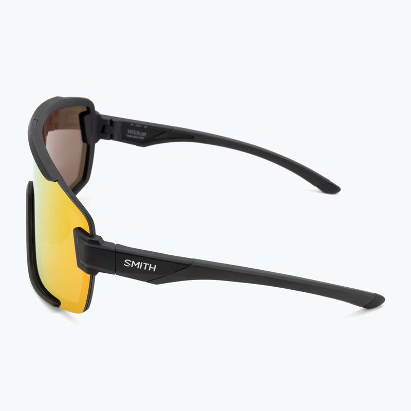 Occhiali da sole Smith Wildcat nero opaco/rosso cromapop a specchio 5