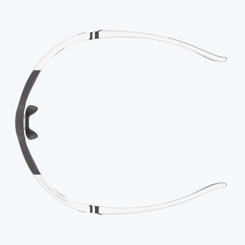 Occhiali da sole da uomo Under Armour Yard Pro bianco opaco/arancio multistrato oleofobico 5