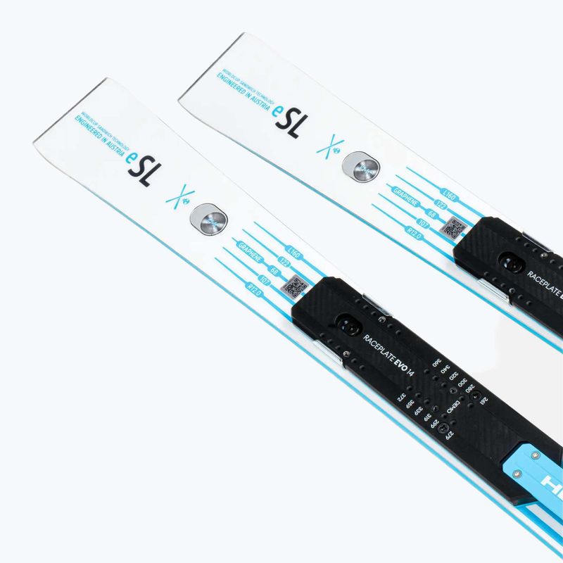 Sci da discesa HEAD WC Rebels e-SL RP EVO 14 + attacchi Freeflex 14 GW white/blue 4