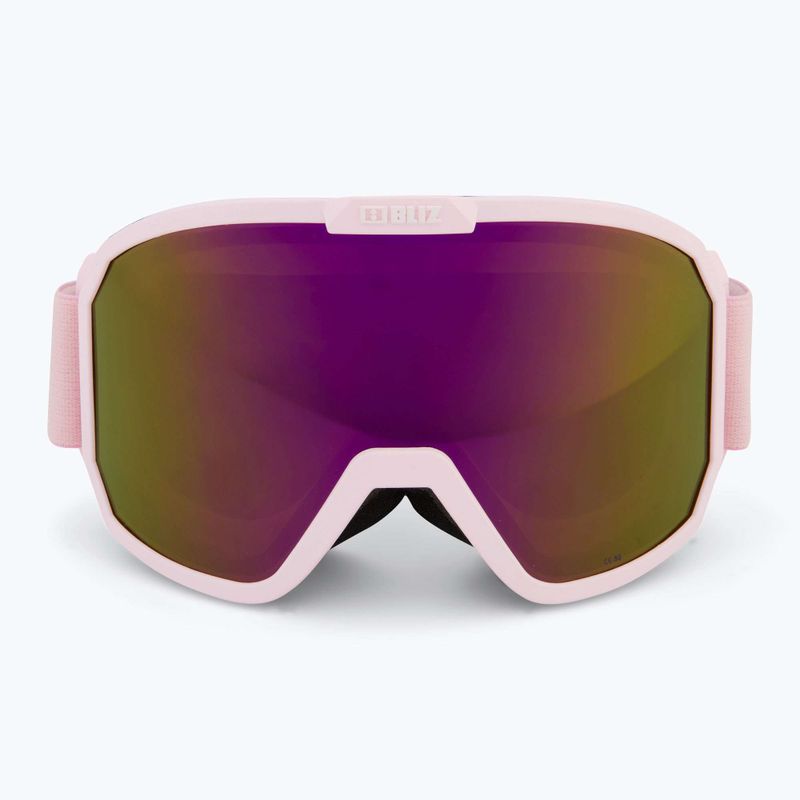 Bliz Rave opaco polvere rosa/marrone rosa multi occhiali da sci 2