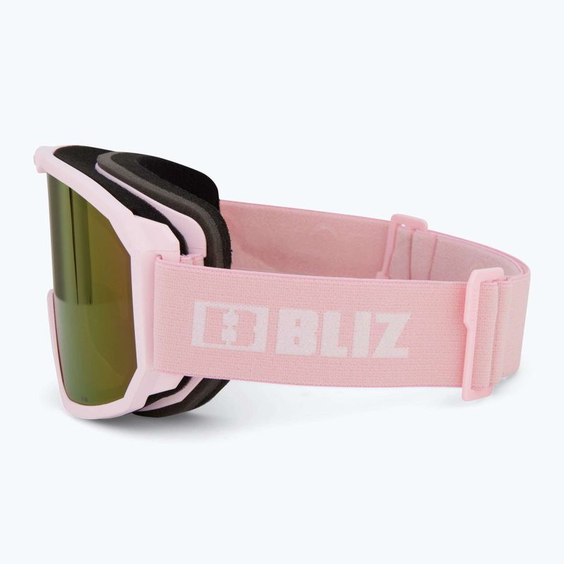 Bliz Rave opaco polvere rosa/marrone rosa multi occhiali da sci 4