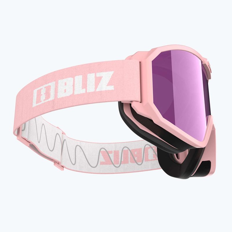 Bliz Rave opaco polvere rosa/marrone rosa multi occhiali da sci 5