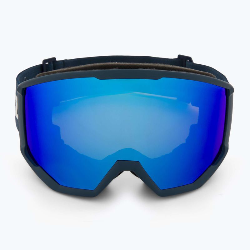 Occhiali da sci Bliz Spark blu scuro/marrone/blu 2