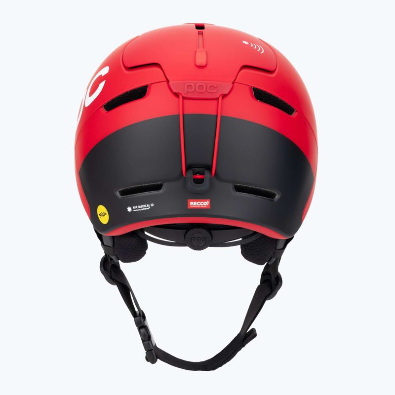 Casco da sci POC Obex BC MIPS rosso opaco 4