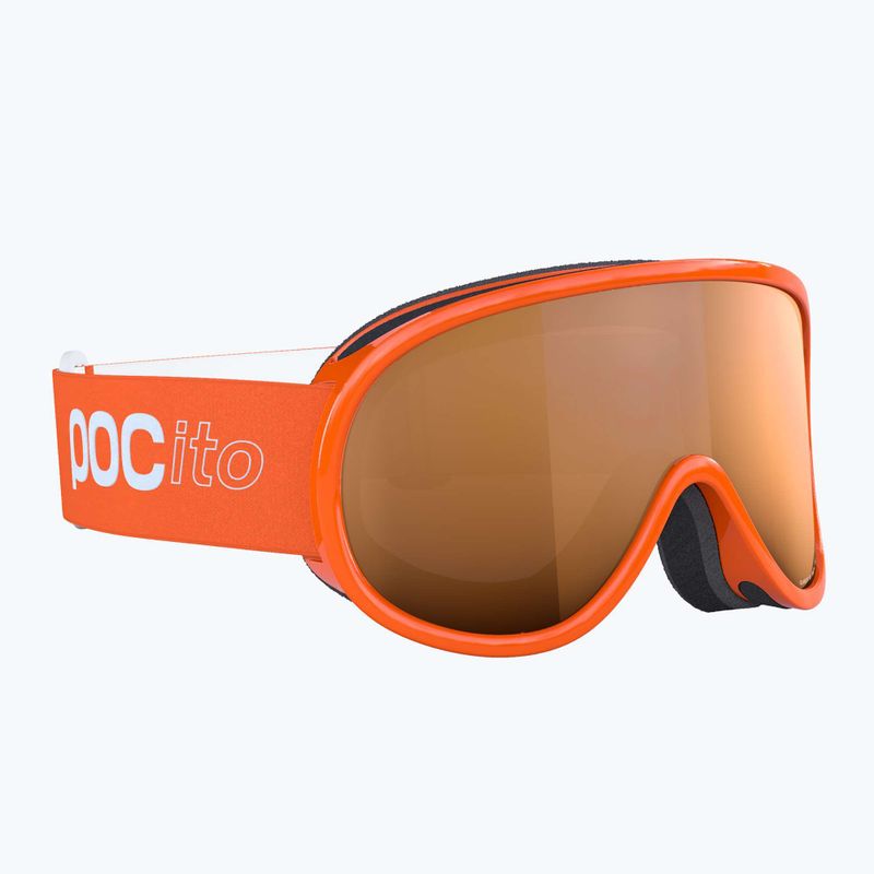 Maschera da sci per bambini POC POCito Retina Jr S2 fluorescent orange/partly sunny light orange 5