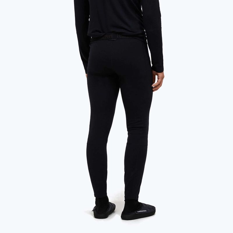Pantaloni termici da uomo Peak Performance Magic 7/8 Johns Long Wool-Blend Baselayer black/black 2