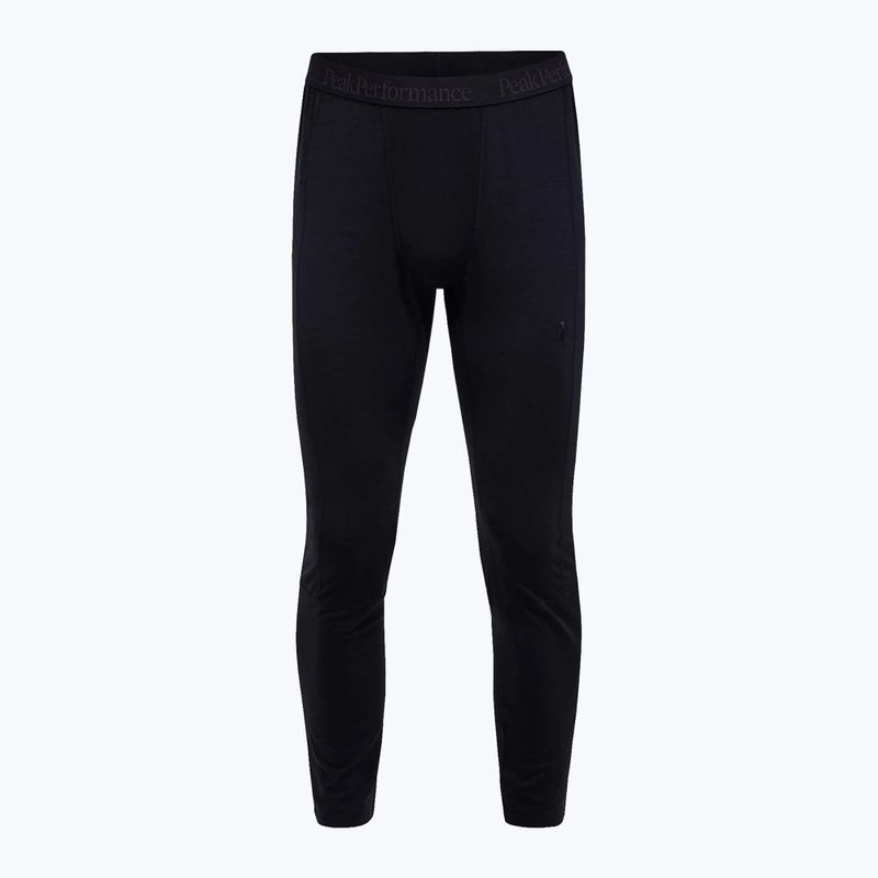 Pantaloni termici da uomo Peak Performance Magic 7/8 Johns Long Wool-Blend Baselayer black/black 3
