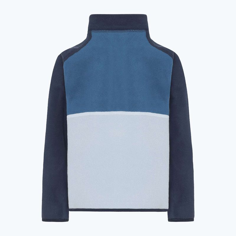 Didriksons Monte Half Button felpa in pile da bambino blu nuvola 8