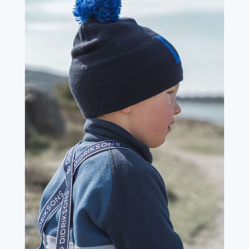 Didriksons Monte Half Button felpa in pile da bambino blu nuvola 14
