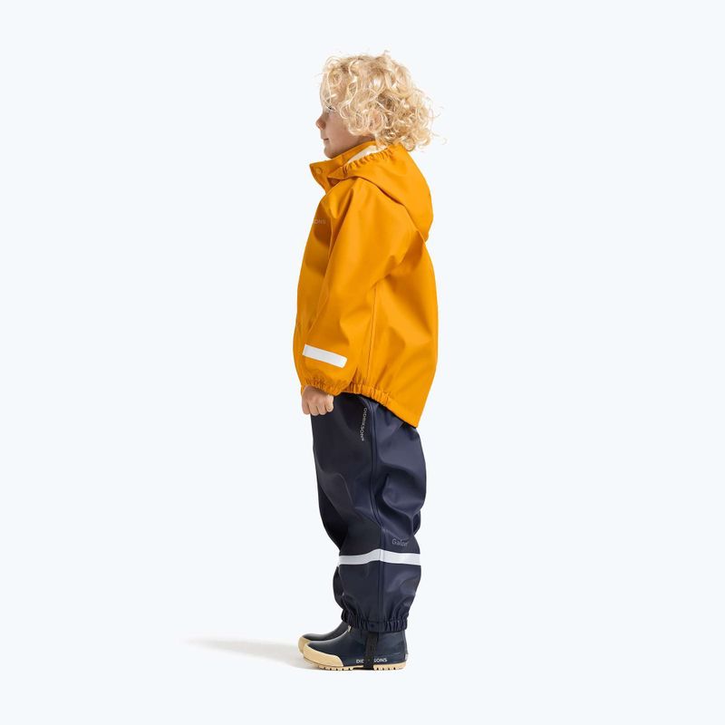 Giacca antipioggia per bambini Didriksons Slaskeman oat yellow 5