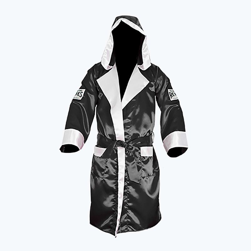 Vestaglia da ring Cleto Reyes Satin Boxing Hoodie black/white 2