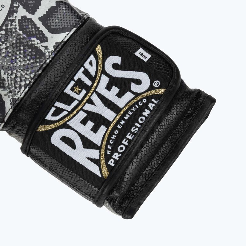 Guanti da boxe Cleto Reyes Velcro Sparring argento/nero 6