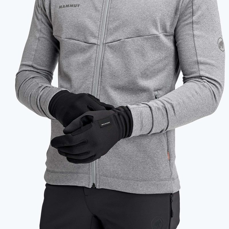 Guanti da trekking Mammut Fleece Pro nero 5