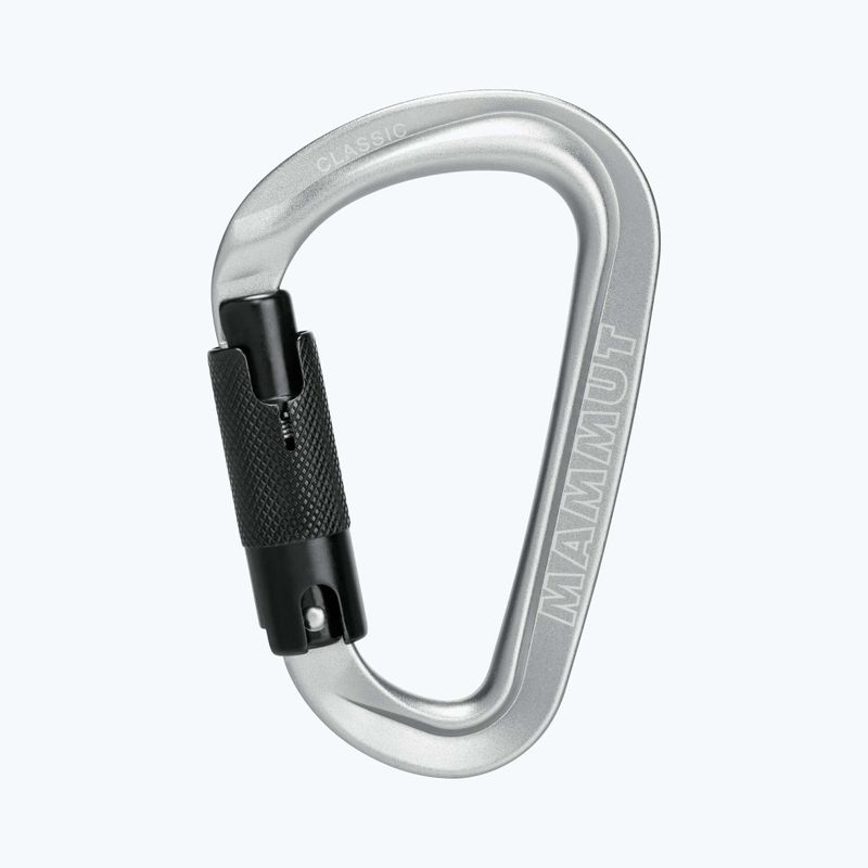 Moschettone da arrampicata Mammut Classic HMS Twistlock Plus grigio chiaro 4