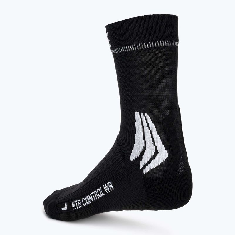 X-Socks MTB Control WR 4.0 calze da ciclismo nero opale/bianco artico 2