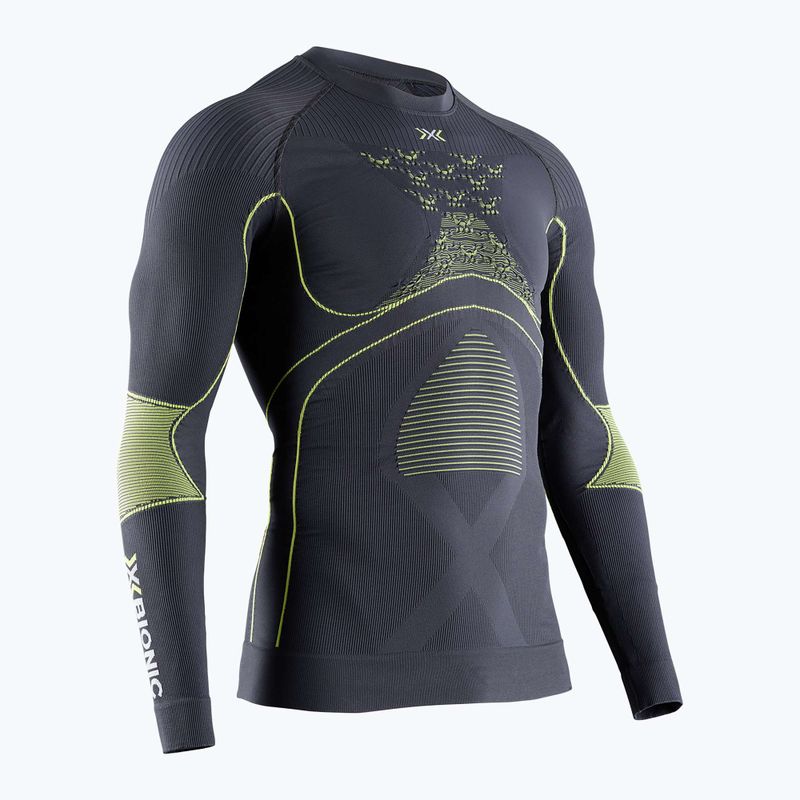 Maglia termica da uomo X-Bionic Energy Accumulator 4.0 charcoal/yellow
