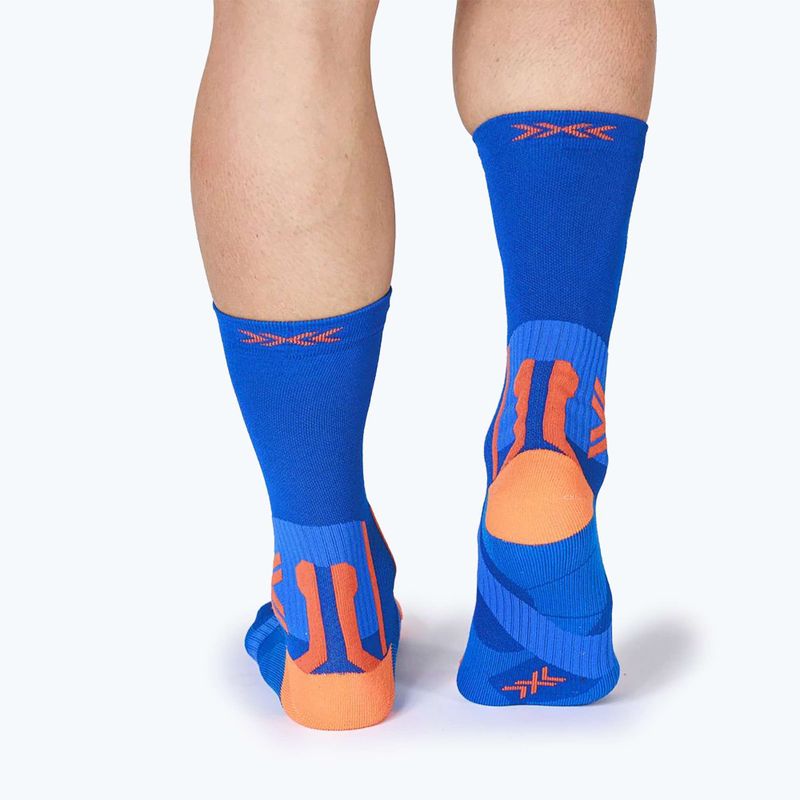 Calzini X-Socks Run Perform Warm Crew twyce blu/arancio 5