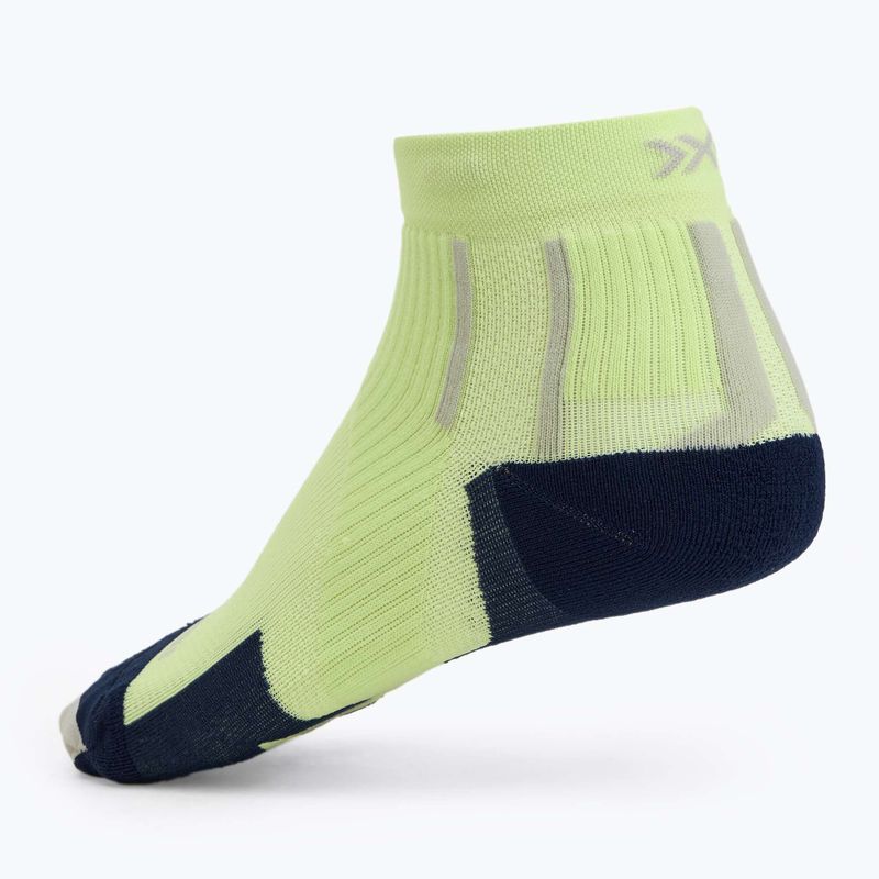 X-Socks Run Perform Uomo Calze alla caviglia neolime/x nero 2