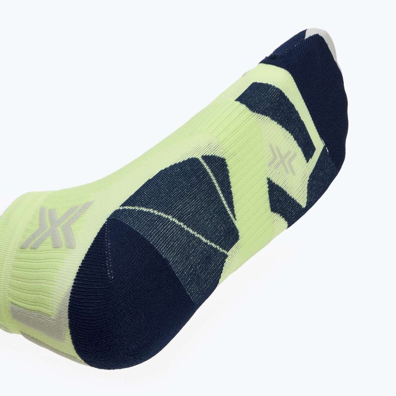X-Socks Run Perform Uomo Calze alla caviglia neolime/x nero 4