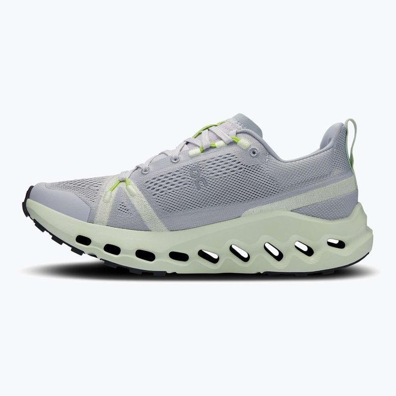 Scarpe da trail running On Cloudsurfer da donna, frost/lima 10