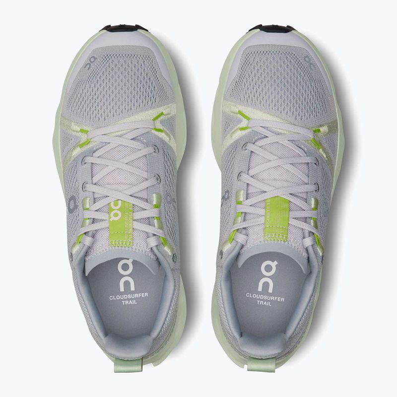 Scarpe da trail running On Cloudsurfer da donna, frost/lima 13