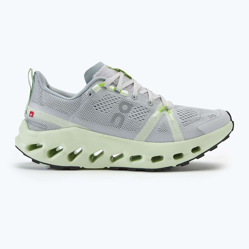 Scarpe da trail running On Cloudsurfer da donna, frost/lima 2