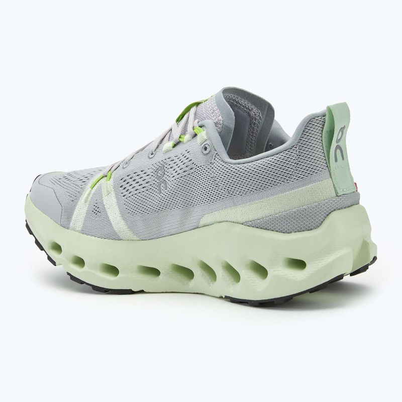 Scarpe da trail running On Cloudsurfer da donna, frost/lima 3