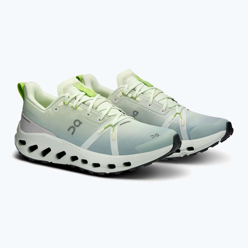 Scarpe da corsa da donna On Cloudsurfer Trail Waterproof lima/minerale 8