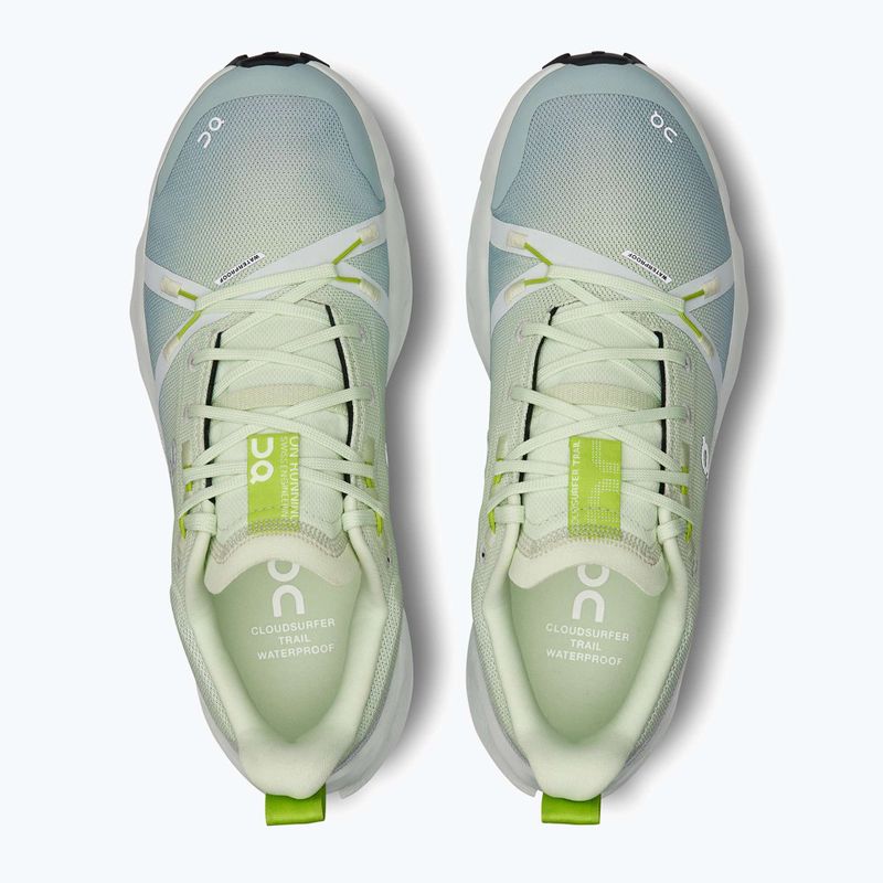 Scarpe da corsa da donna On Cloudsurfer Trail Waterproof lima/minerale 13