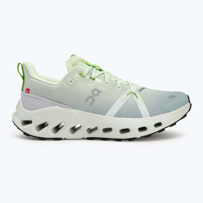 Scarpe da corsa da donna On Cloudsurfer Trail Waterproof lima/minerale 2